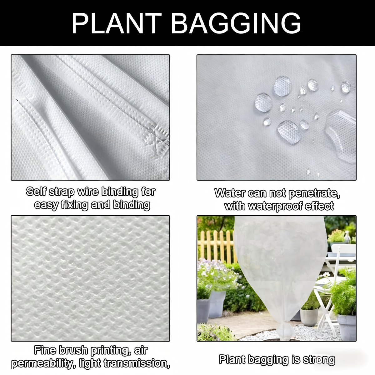 Fruit & Grape Protection Bags -Nonwoven Mesh Anti-Bird & Insect Covers